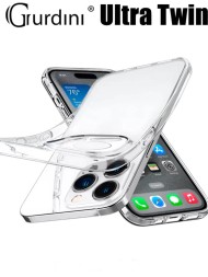 Чехол накладка для iPhone 16 Pro Max Gurdini Ultra Twin 1 mm с защитой камеры (прозрачный)