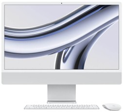 Моноблок Apple iMac 24" Retina 4,5K (M3 8C CPU, 10C GPU) 8/256GB SSD серебристый