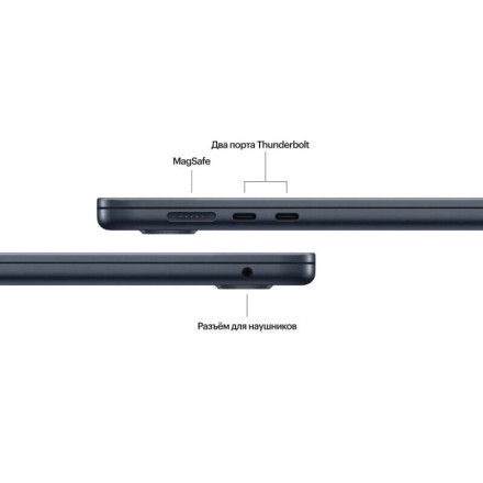 Ноутбук Apple MacBook Air 13" M3 8c CPU, 8c GPU 8/256GB Midnight (2024)